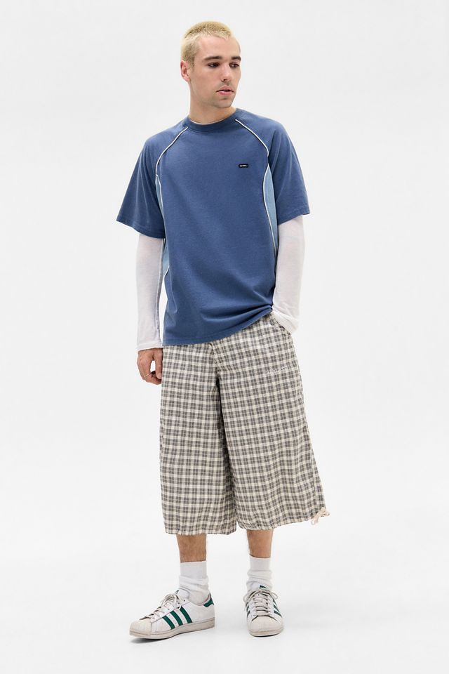 iets frans... Camiseta Azul con Panel de Waffle #1