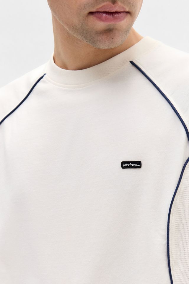 iets frans... Camiseta de Paneles Gofrados Ecru #2