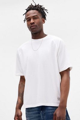 BDG White Plain Raglan T-Shirt