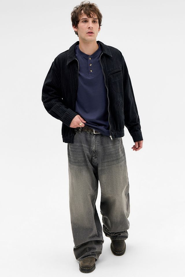 BDG Navy Henley T-Shirt #1