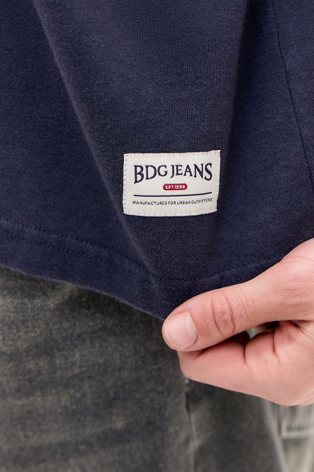 BDG Navy Henley T-Shirt #3