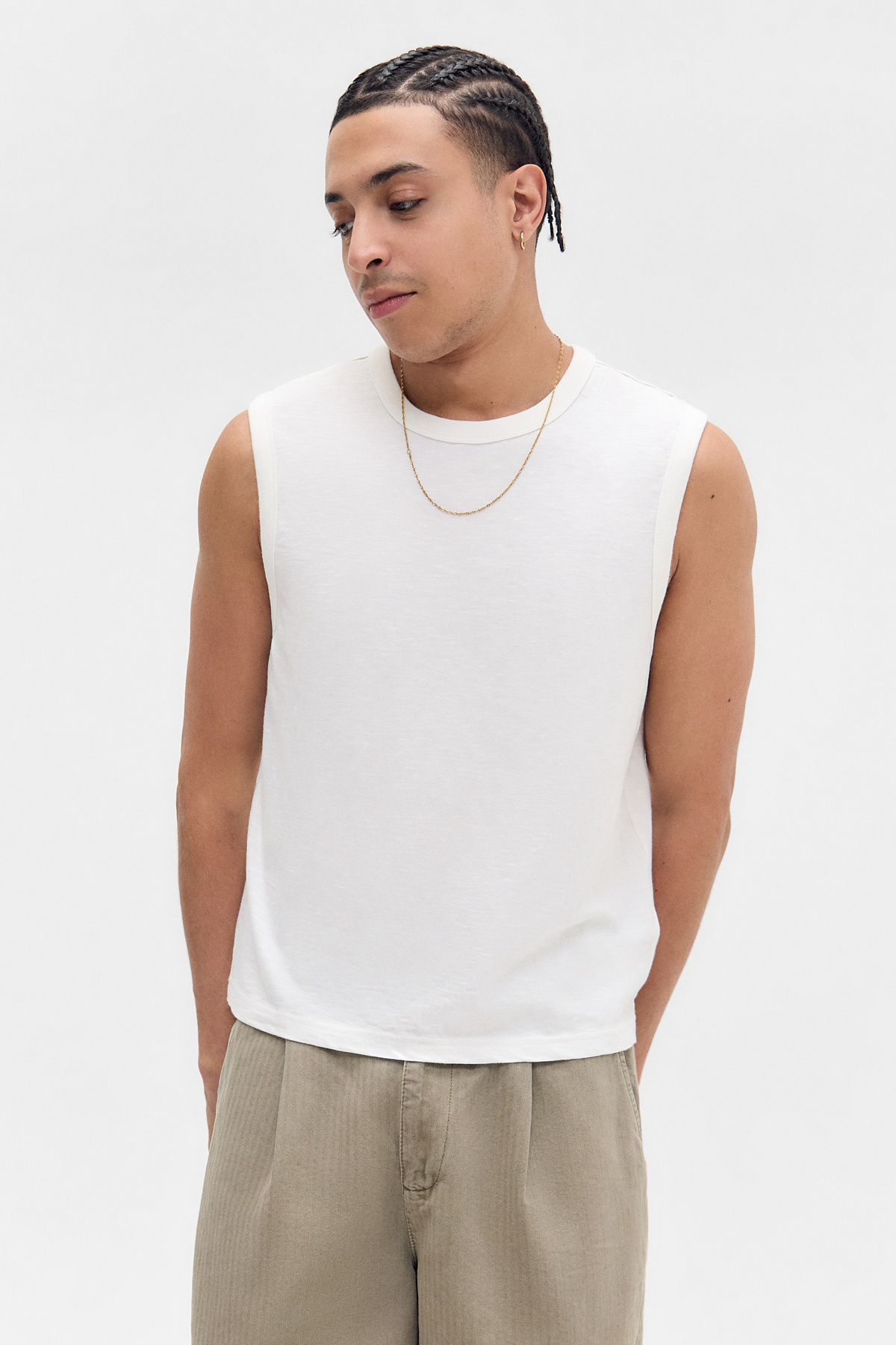BDG White Tank Top