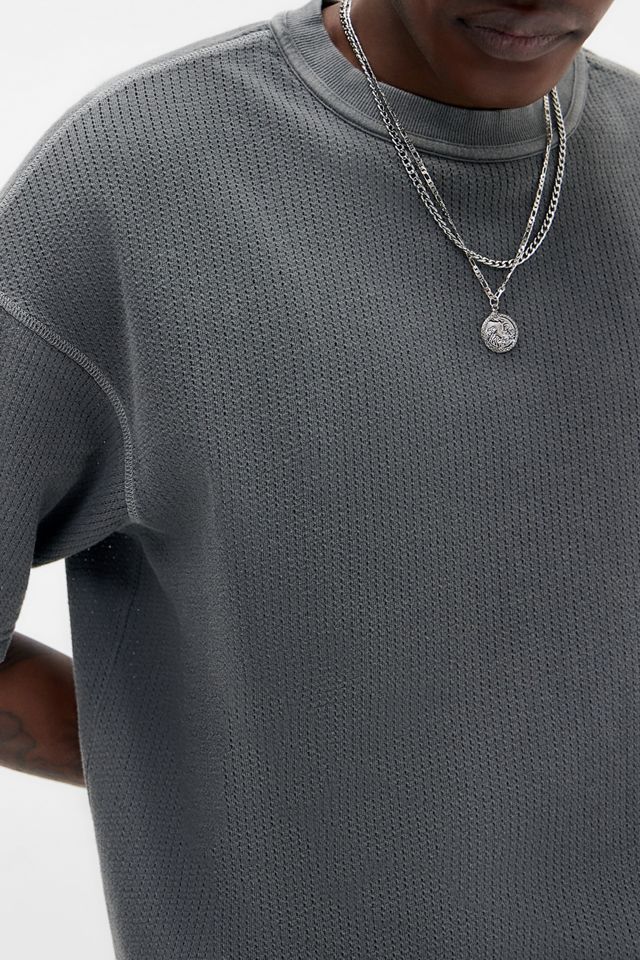 iets frans... Black Mesh Cotton T-Shirt #2