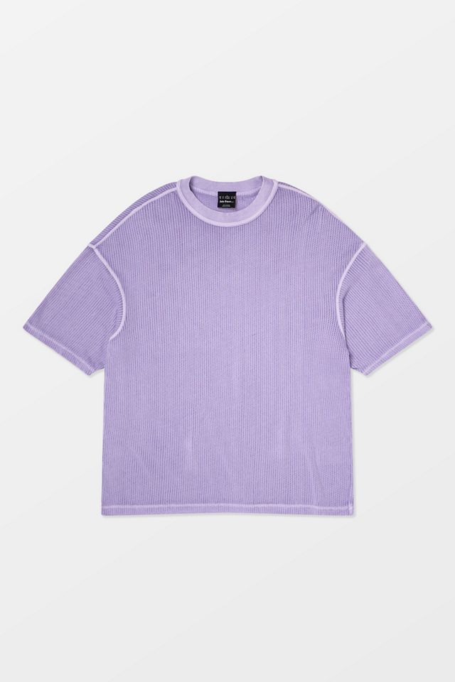 iets frans... Purple Mesh Cotton T-Shirt #4