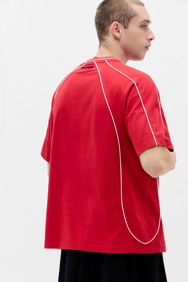 iets frans... T-Shirt Rosso con Bordi #3
