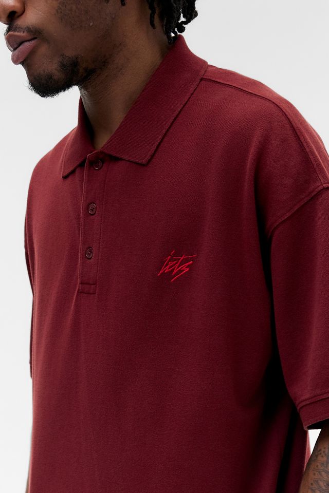 iets frans... Burgundy Piqué Polo Shirt #1