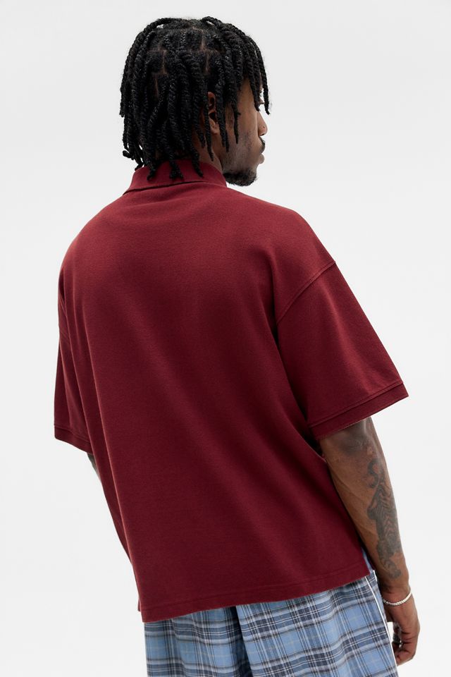 iets frans... Burgundy Piqué Polo Shirt #3