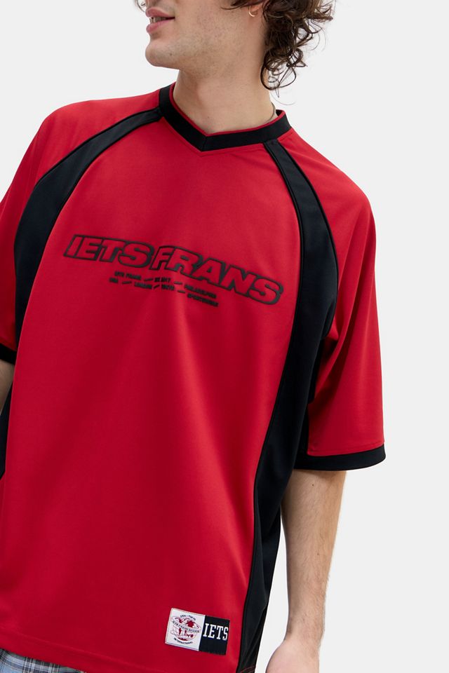iets frans... Rotes Panel-T-Shirt #1