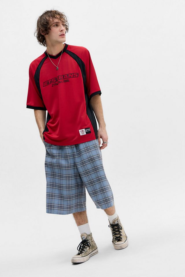 iets frans... Rotes Panel-T-Shirt #2