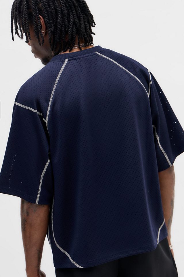 T-shirt marine à panneau Airtex iets frans... #3