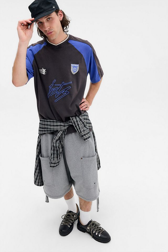 T-Shirt a Pannelli Nera e Blu iets frans... #2