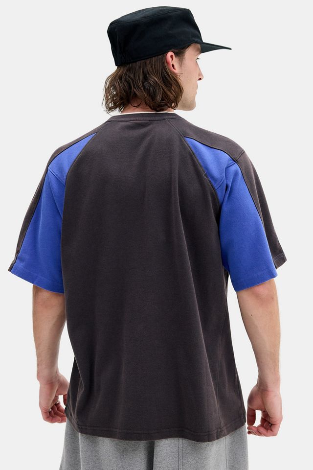 T-Shirt a Pannelli Nera e Blu iets frans... #3