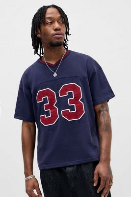 T-Shirt a Pannelli Navy BDG