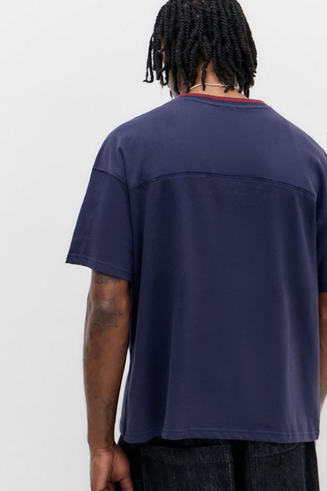 T-Shirt a Pannelli Navy BDG #3