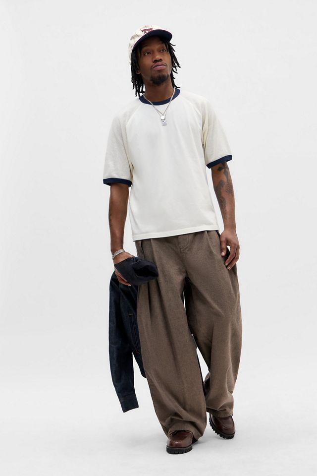 Loom Ecru Airtex Ringer T-Shirt #1