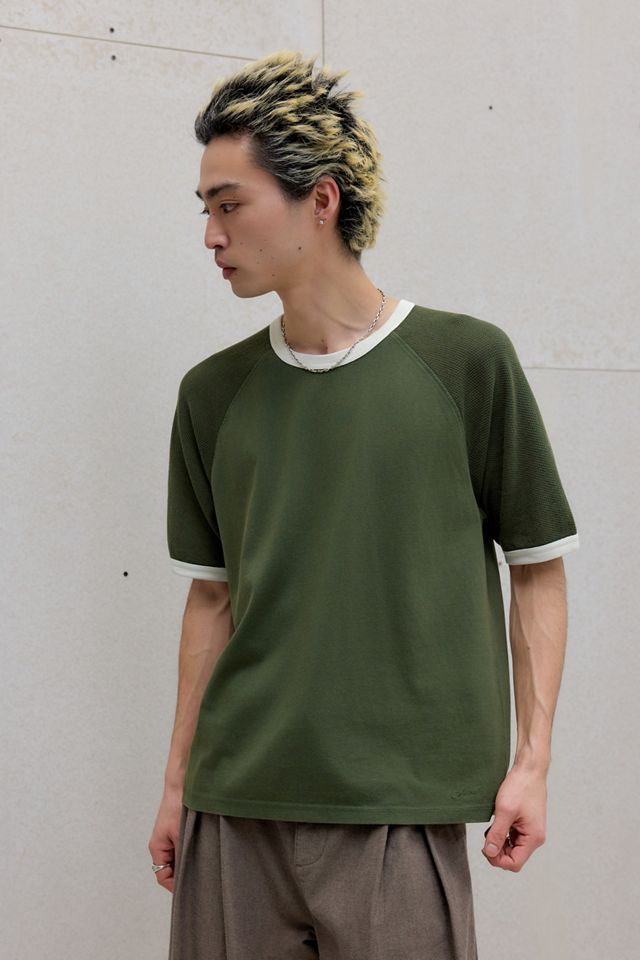 Loom Green Airtex Ringer T-Shirt #1