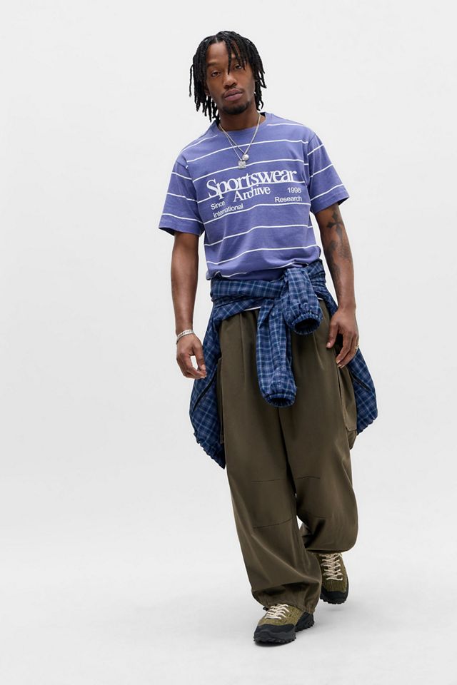 UO Blue Sportswear Stripe Graphic Tee #1
