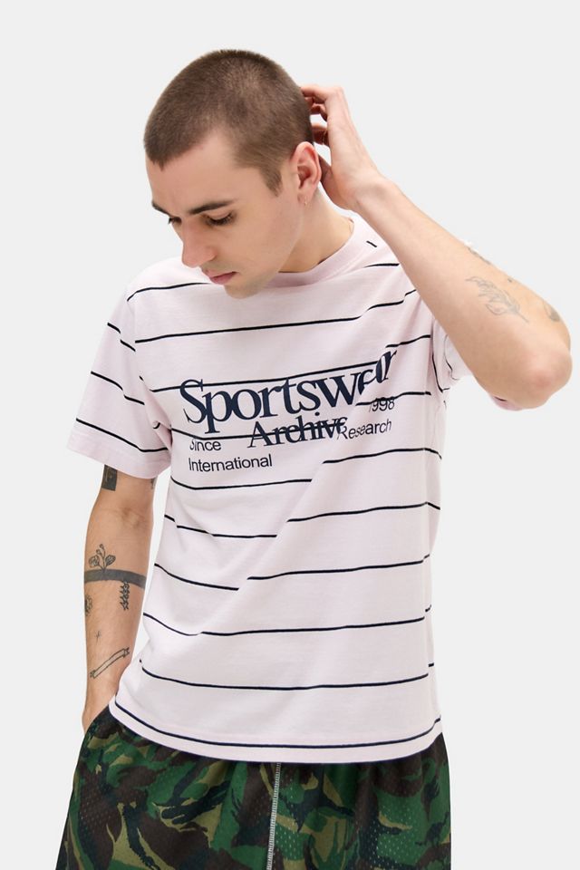 UO Pink Sportswear Stripe T-Shirt #1