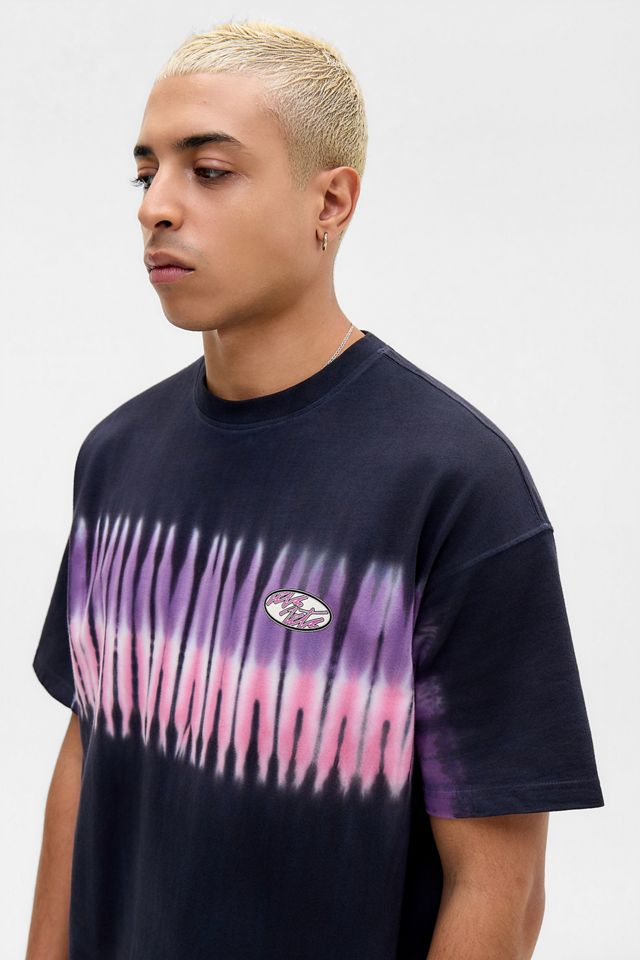 iets frans... T-Shirt da Surf Nera Tie-Dye #2