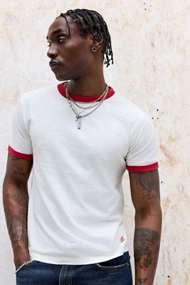 BDG Ecru Slub Ringer T-Shirt