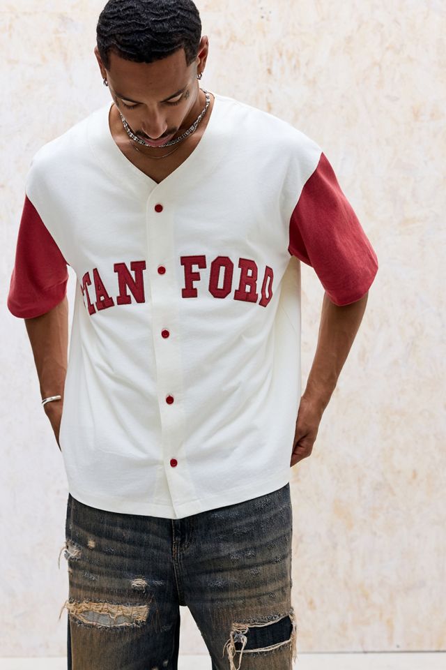 BDG Weißes Stanford Baseball-Oberteil #3
