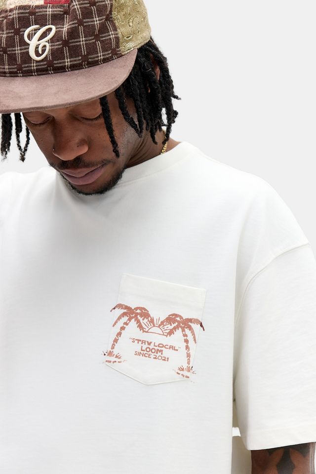 T-Shirt Loom Ecru con Tasca a Palma #2