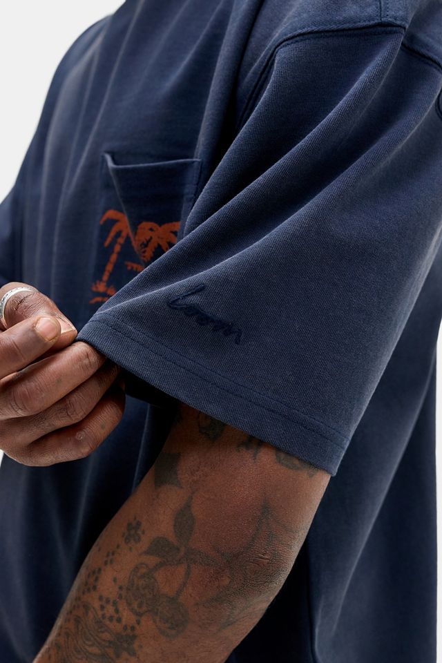 T-shirt à poche Loom Navy Palm #2