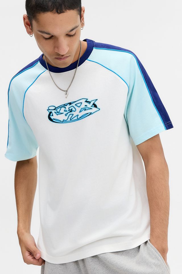 iets frans... Blue Graffiti Panel T-Shirt #1
