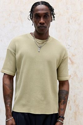 Loom Khaki Short Sleeve Waffle T-Shirt