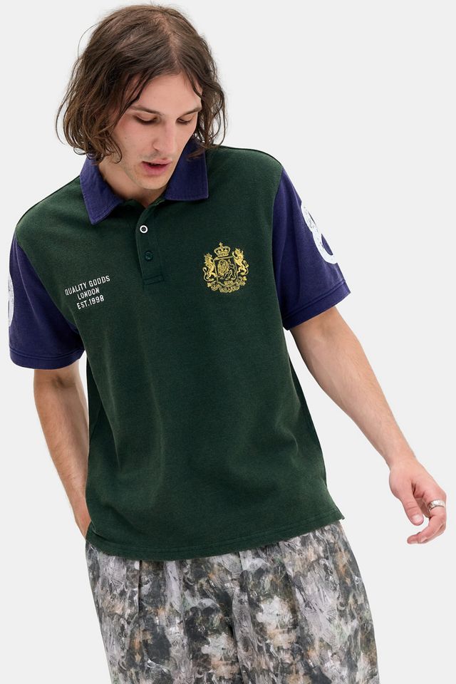 Polo a Maniche Corte Verde Heritage BDG #1