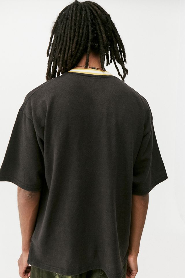 iets frans... - T-shirt col en V contrastant #4