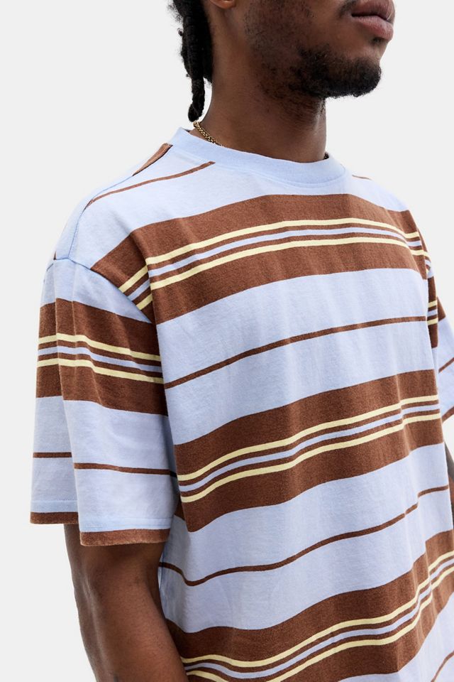 iets frans... Blue & Brown Stripe Short Sleeve T-Shirt #2