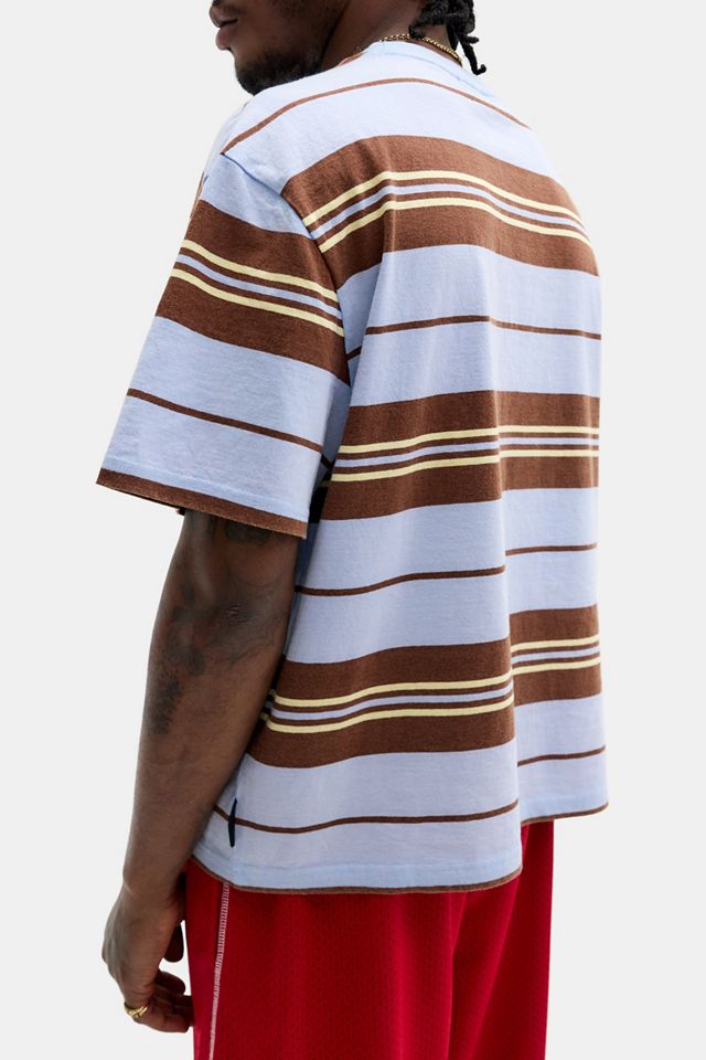 iets frans... Blue & Brown Stripe Short Sleeve T-Shirt #3