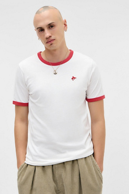 T-shirt blanc à inscription rétro brodée en taille: Small - Levi's - Modalova