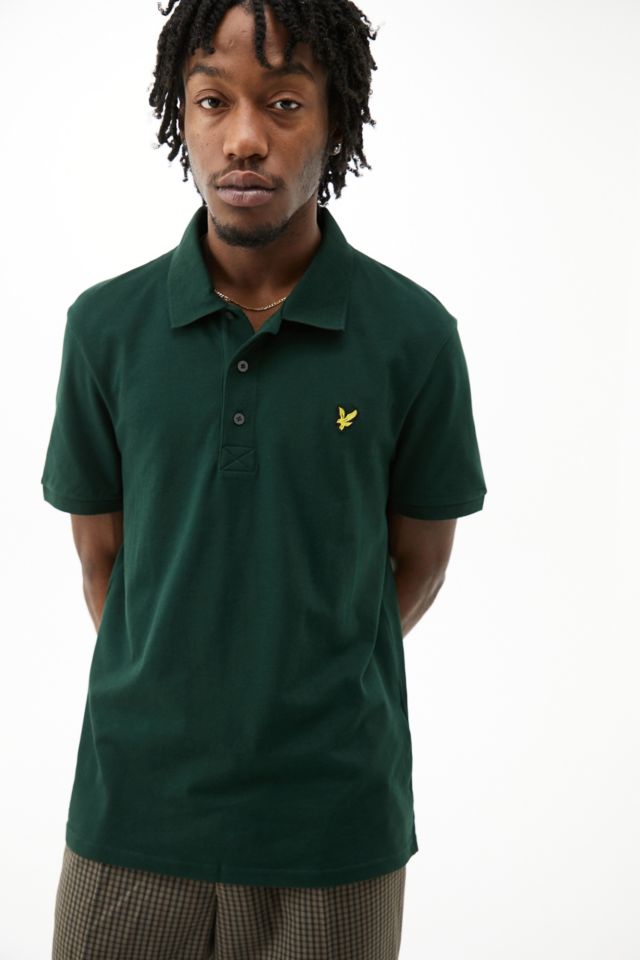 Lyle Scott Green Pique Polo Shirt Urban Outfitters UK