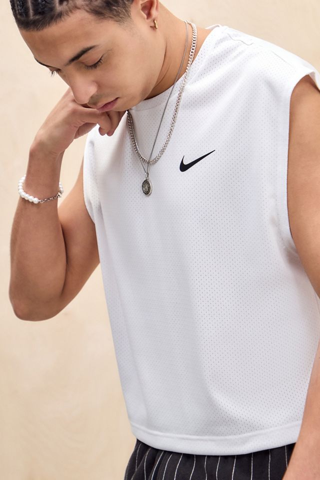 Nike Swim UO Exclusive White Boxy Top #1