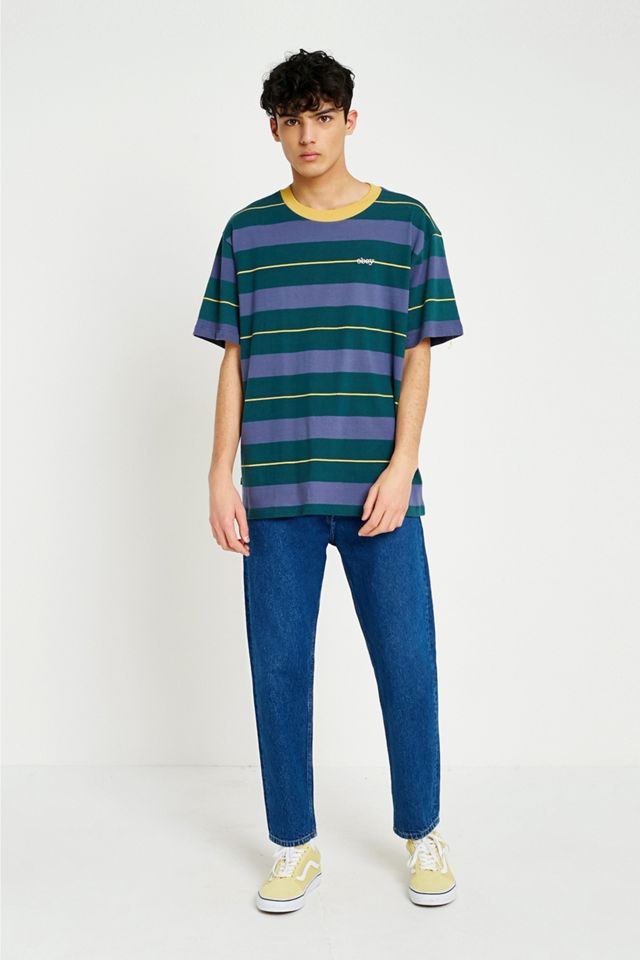 OBEY Green Stripe T-Shirt #3