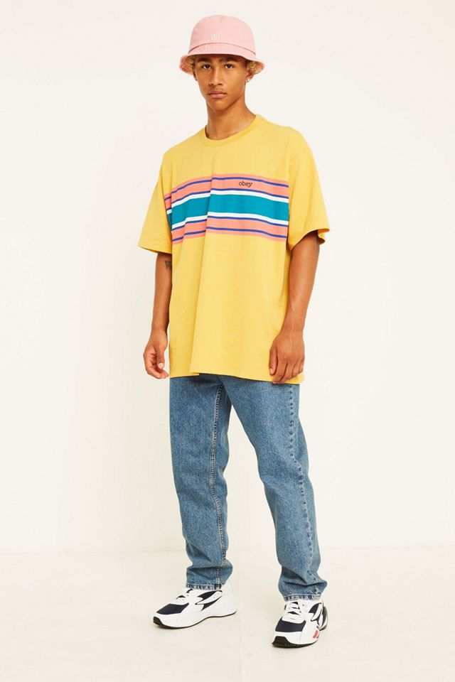 OBEY Kelly Box T-Shirt Gialla #1