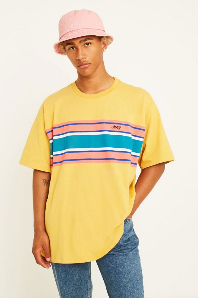 OBEY Kelly Box T-Shirt Gialla #2
