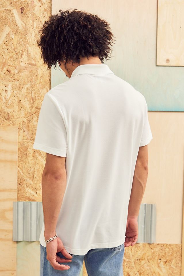Lacoste – Sommerliches Poloshirt in Weiß mit Logoprint #2