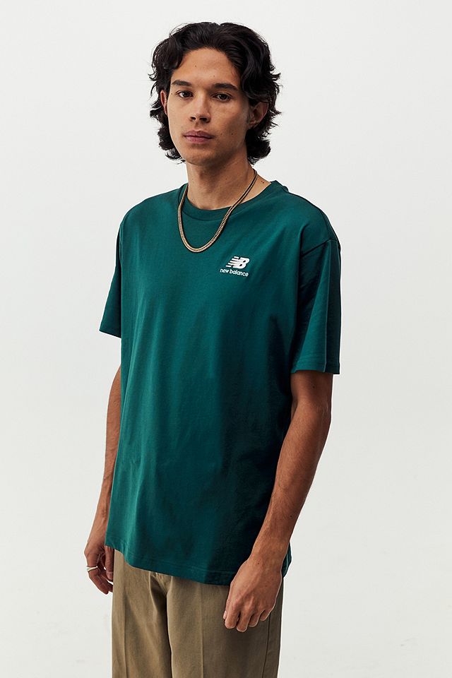 New Balance Green Essentials T-Shirt | Urban Outfitters UK