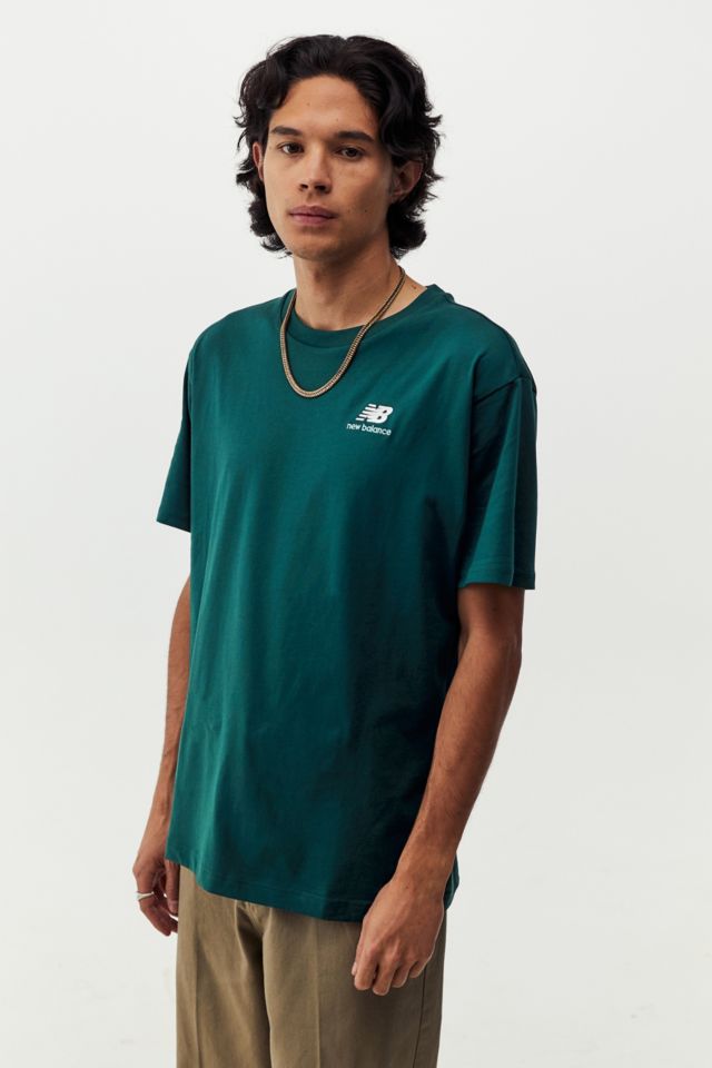 New Balance Green Urban Essentials Outfitters | T-Shirt UK