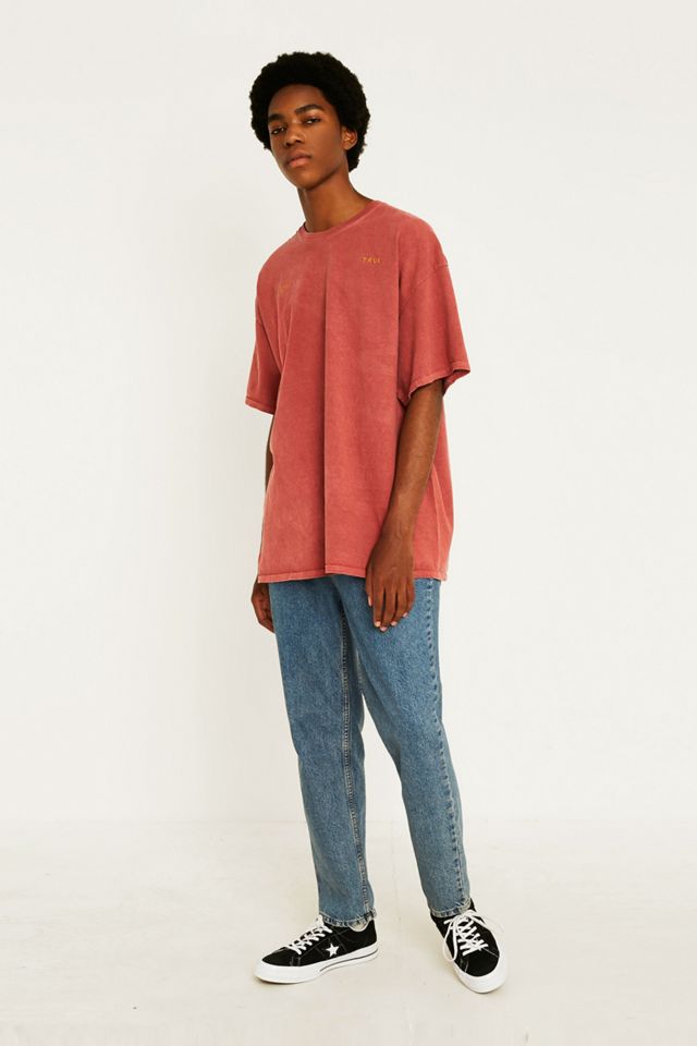 UO Stay True T-Shirt Bordeaux Ricamata #2