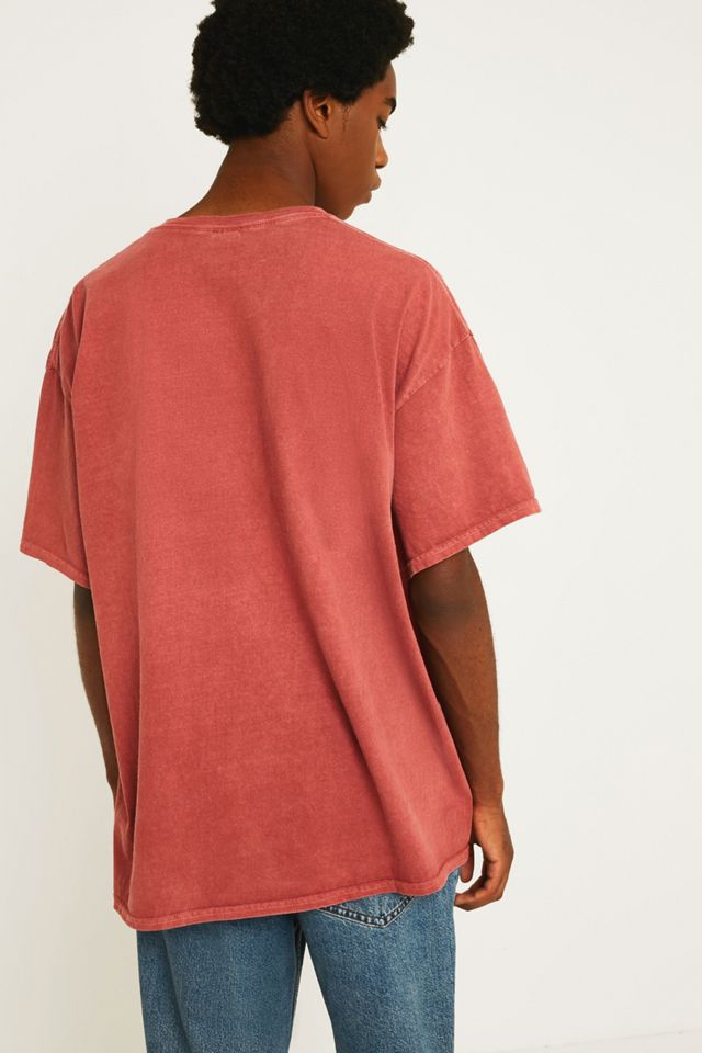 UO Stay True T-Shirt Bordeaux Ricamata #4