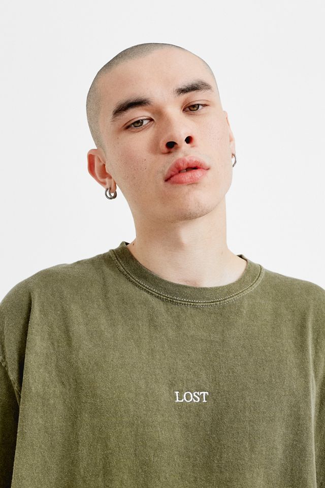 UO - T-shirt Lost + Found kaki #3