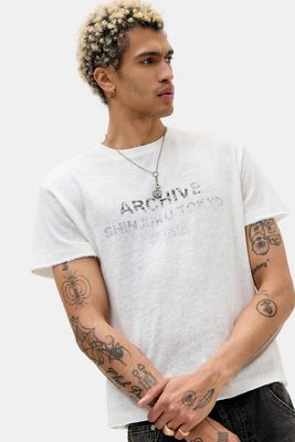 UO Archive Tokyo Short Sleeve Slub T-Shirt