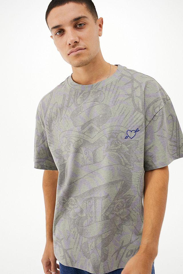 UO Recycled Grey Tattoo T-Shirt | Urban Outfitters UK