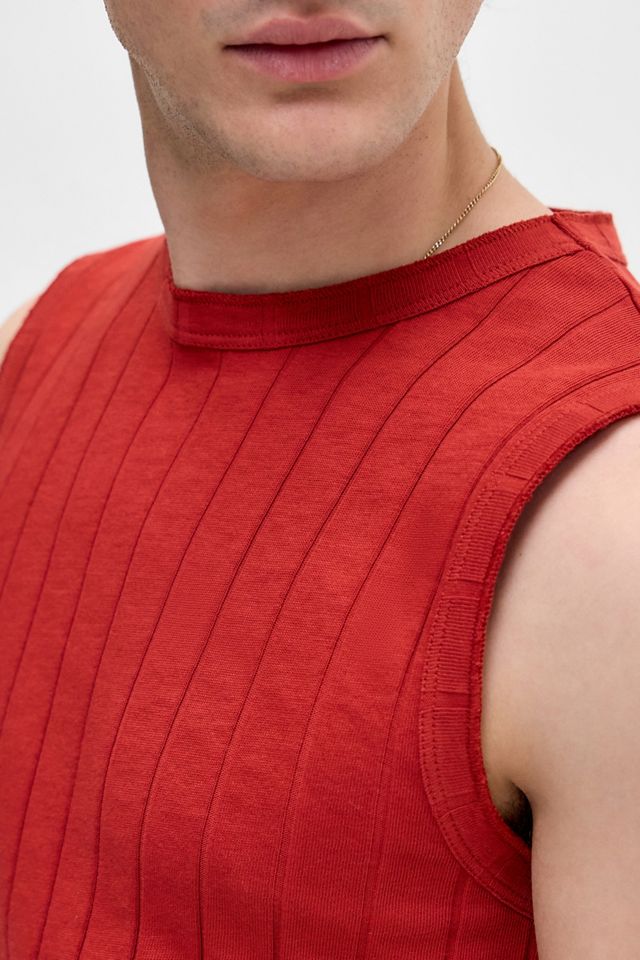 UO Red Wide Ribbed Tank #2