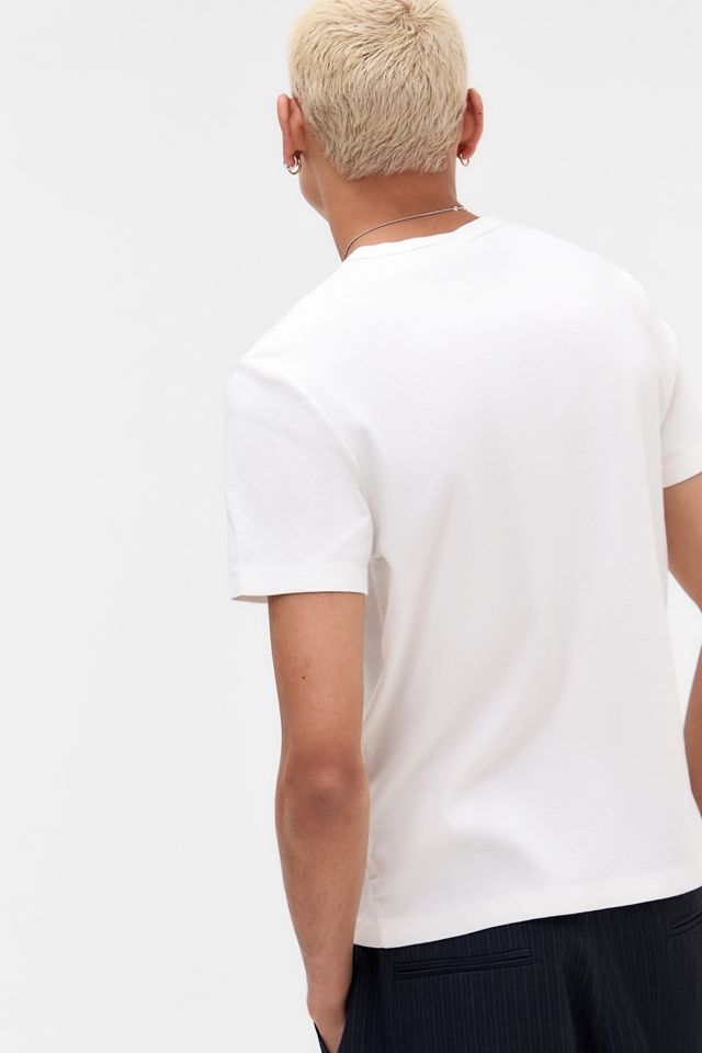 UO Weißes Kurzarm Slim T-Shirt #3
