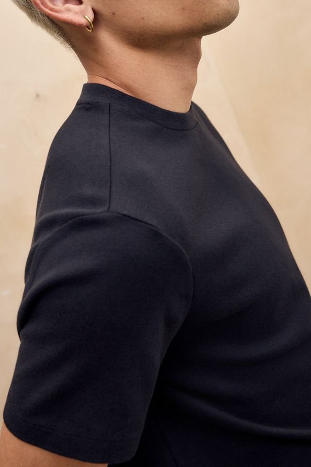 Maglietta a maniche corte slim nera UO #2